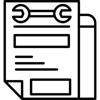 Belge. Web simgesi basit illüstrasyon