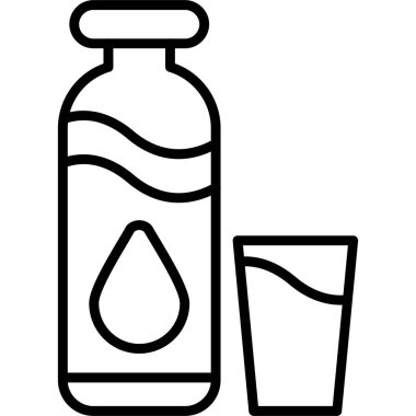 alkollü içecek simgesi ana hatlarıyla