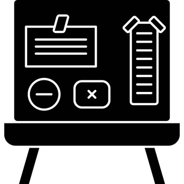 Ofis binasının vektör illüstrasyon simgesi