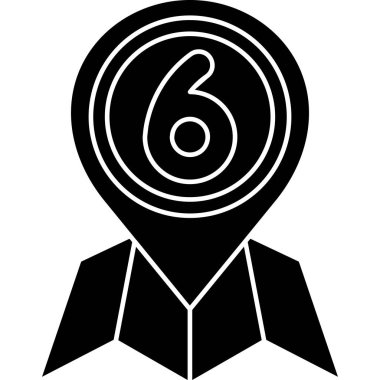 Moda biçimi izole edilmiş arkaplanda harita pin simgesi