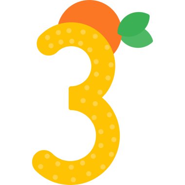 3, 3, 3 numara - vektör illüstrasyonu