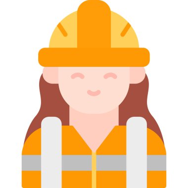 işçi kadın miğferi avatar çizgi film karakteri