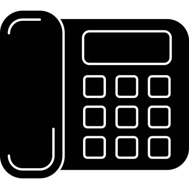 Telefonunuz var. Web simgesi basit illüstrasyon