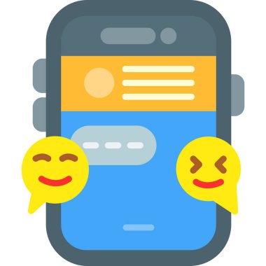 Mobil sohbet. Web simgesi