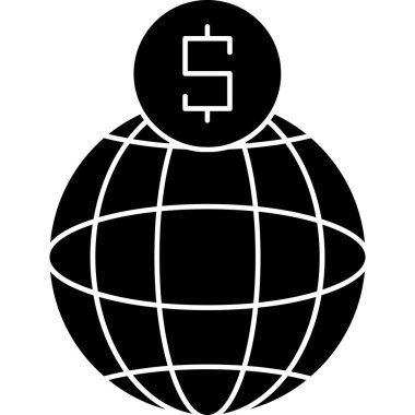 Genel para simgesi, vektör illüstrasyonu