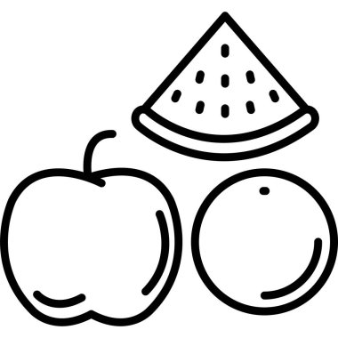 meyve simgesinin vektör illüstrasyonu