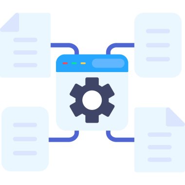 veri analizi rengi düz vektör çizimi