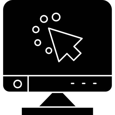 bilgisayar imleç simgesi katı biçiminde