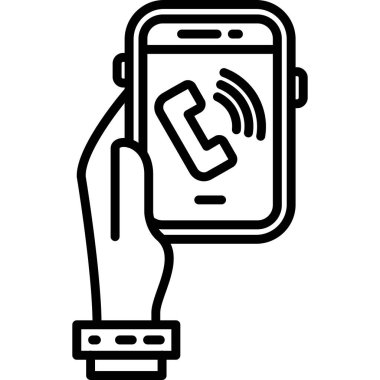 Çağrı simgesi. beyaz arkaplanda izole edilmiş web tasarımı için arama vektör simgesi