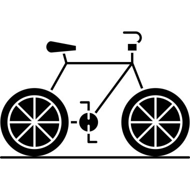 bisiklet ikonu vektör illüstrasyonu