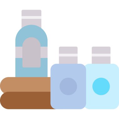 Bir şişe, bir şişe ve bir bardak su ikonu.