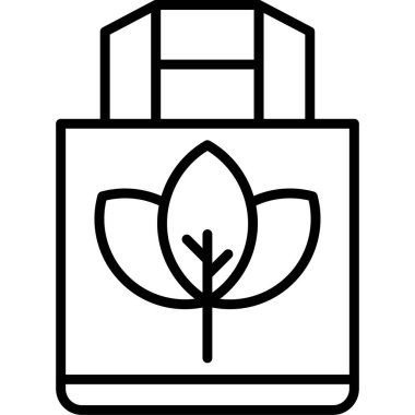 Çanta. Web simgesi vektör illüstrasyonu