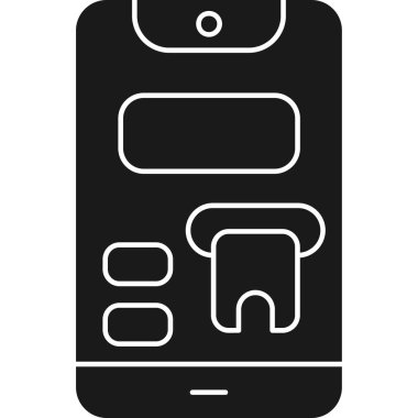 Telefon simgesi. Telefon vektör simgesi web için anahat çizimi