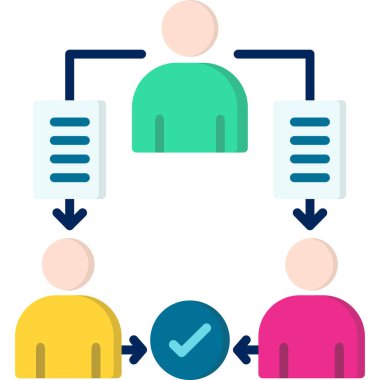 Bir insan simgesinin vektör illüstrasyonu