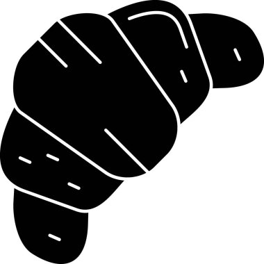 kruvasan simge vektör çizim