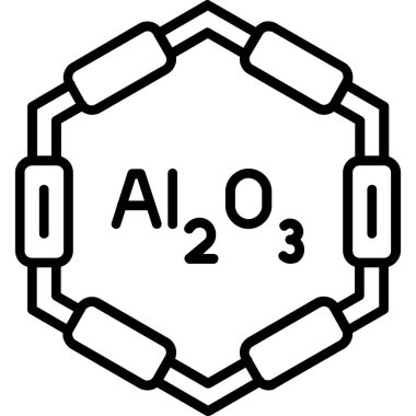 Kimyasal simge vektör çizimi