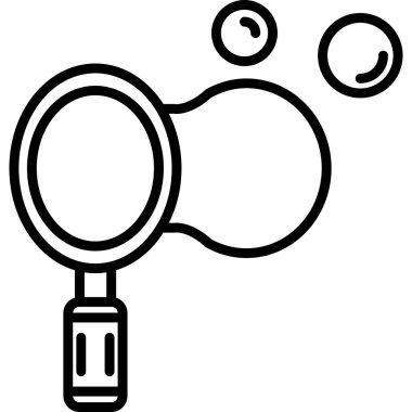 arama cam büyüteç simgesi ana hat biçiminde