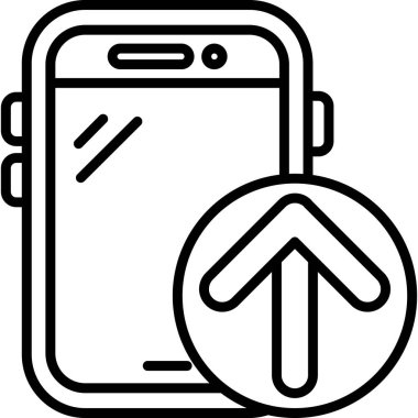 akıllı telefon simgesi vektör illüstrasyonu