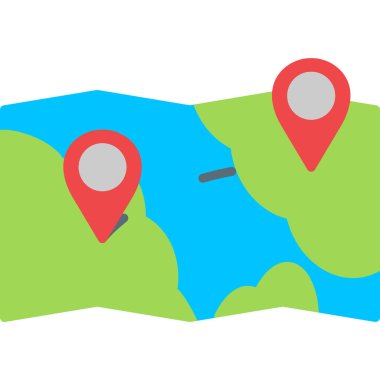 Konum Simgesi. Vektör İllüstrasyonu