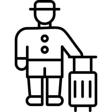 dağıtım paketi ana hatları vektörü. Teslimat. teslimat