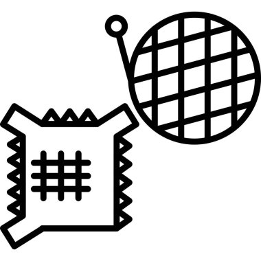 Tenis ikonu. vektör illüstrasyonu