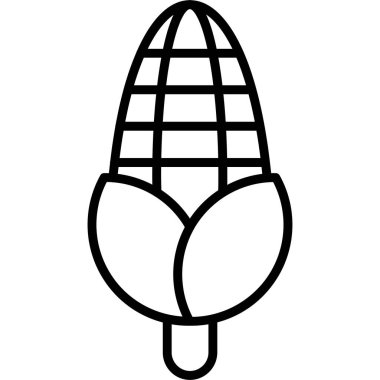 mısır simgesi, basit vektör illüstrasyonu