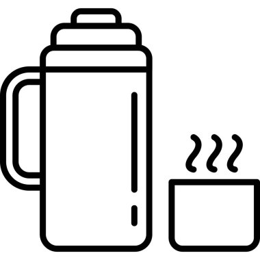 sıcak kahve Kupası simgesi, illüstrasyon vektör