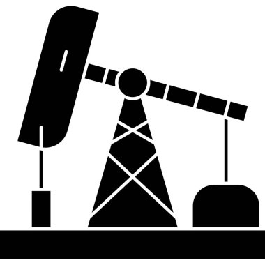 Sanayi bitkisi ikonu, vektör illüstrasyonu. sanayi fabrikası