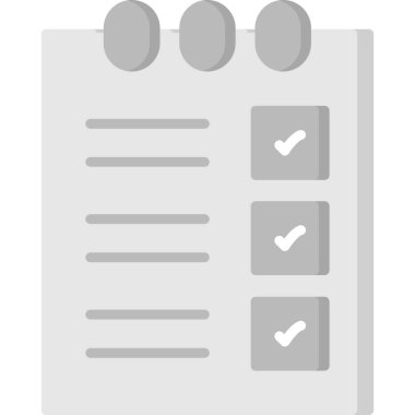 Kontrol listesi simgesi vektör illüstrasyonu