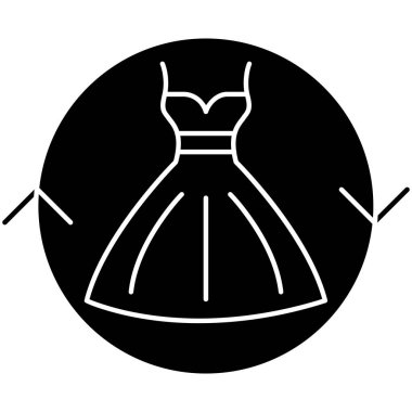 elbise simgesi vektör illüstrasyonu