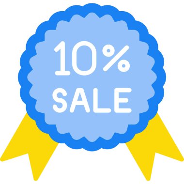 % 10 indirimli ağ etiketi düğmesi