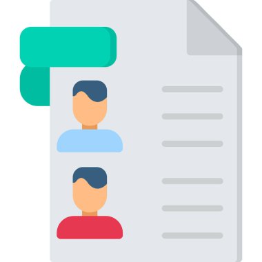 iş adamları düz stil simgesi