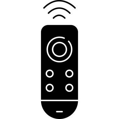 Uzaktan Denetim Vektörü Kabartma Simgesi Tasarımı