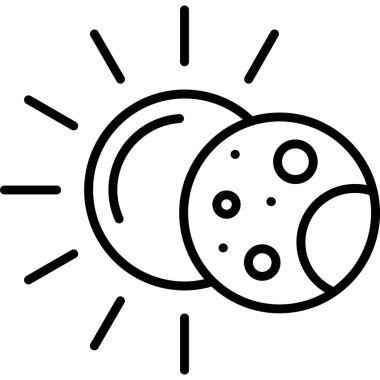 Güneş. Web simgesi basit illüstrasyon