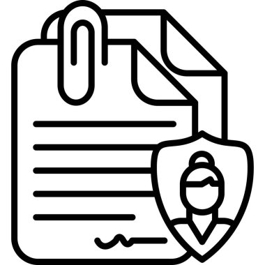 ID kart simgesi vektör illüstrasyonu