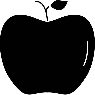 Elma meyvesi saglikli simgesi
