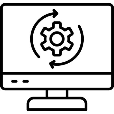 seo modern simgesinin vektör illüstrasyonu