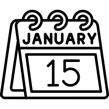 Takvim simgesi tasarımı, vektör illüstrasyonu