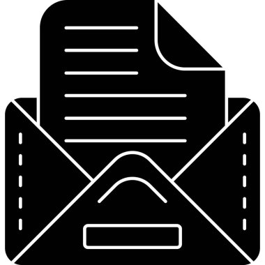 posta zarfı simgesi, basit biçim