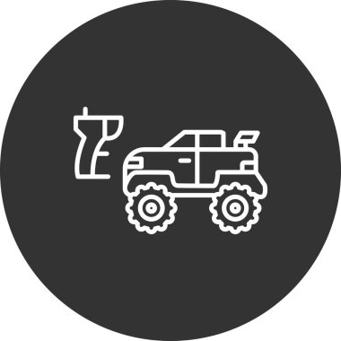 Tek otomatik tamir simgesinin vektör illüstrasyonu