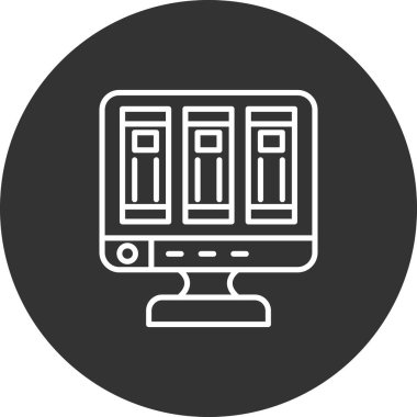 bilgisayar simgesi vektör illüstrasyonu