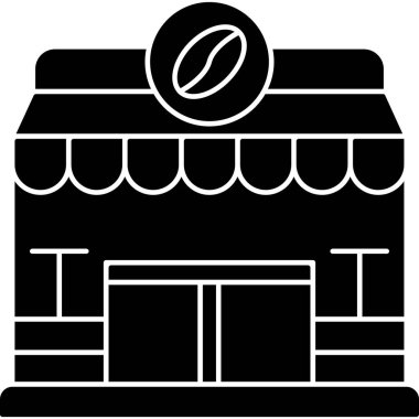 Dükkanı bina simgesini, vektör çizim