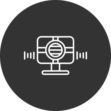 Video kamera simgesi vektörü