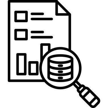 veritabanı. Web simgesi basit illüstrasyon