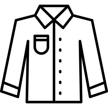 Gömlek. Web simgesi basit illüstrasyon