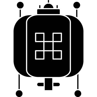 elektronik işlemci simgesi, basit biçim