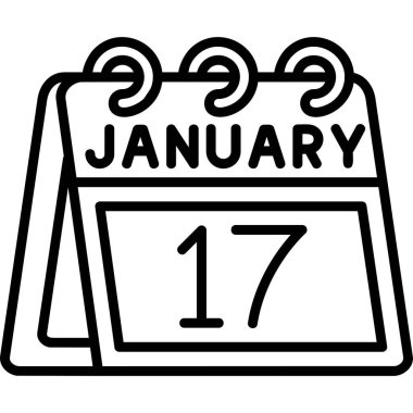17 Ocak, bir günlük takvimde.