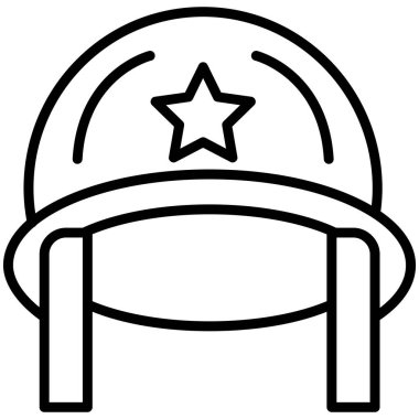 Şapka kutsal kişilerin resmi, basit vektör çizim