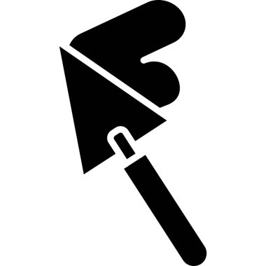 kürek simgesi vektör illüstrasyonu