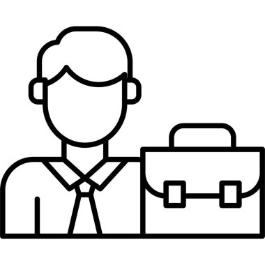 iş adamı simgesi, özet biçimi